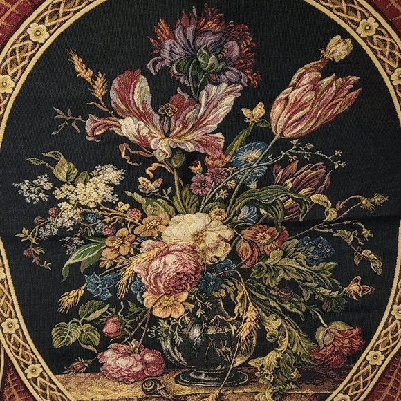 Vintage hand-made Craye Groupe Flemish Tapestry 167 Bouquet - Picture 2 of 5